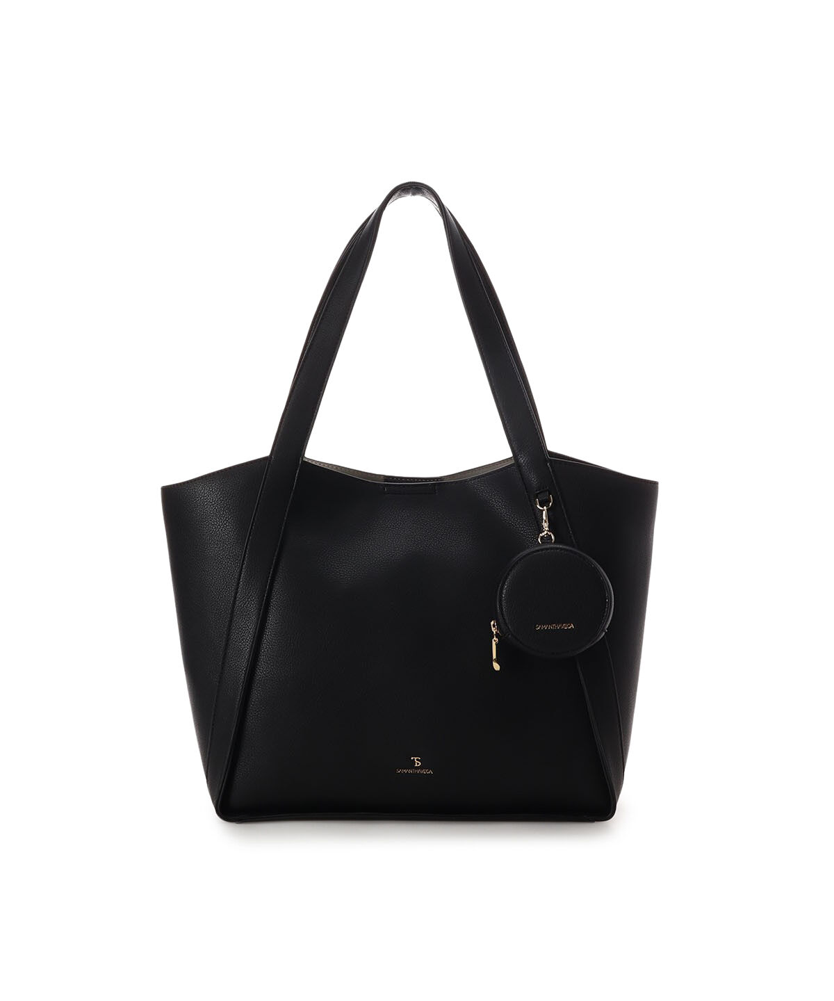 Samantha Vega「スタンダードポーチチャーム付きトートバッグ」|トートバッグ|ブラック