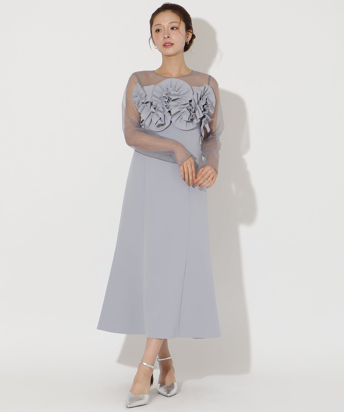 アンドクチュール「ボリュームフリルドレス」|ドレス|