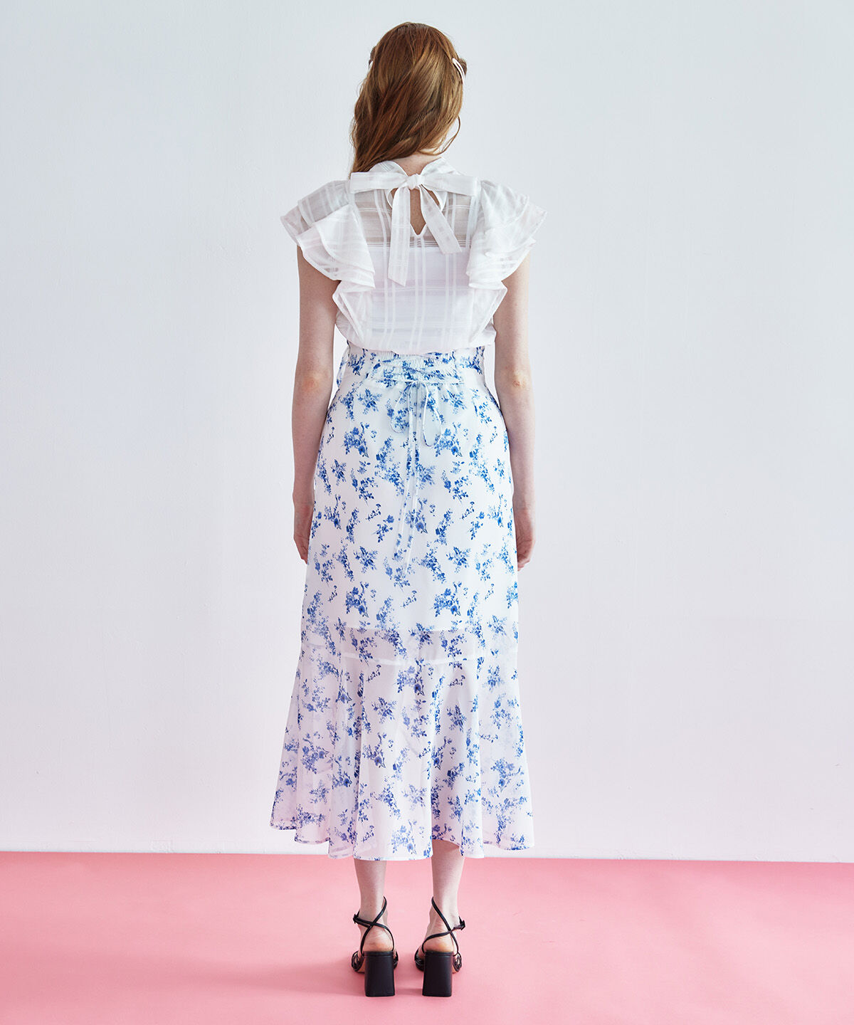 REDYAZEL「シアーチェックブラウス」|シャツ・ブラウス|