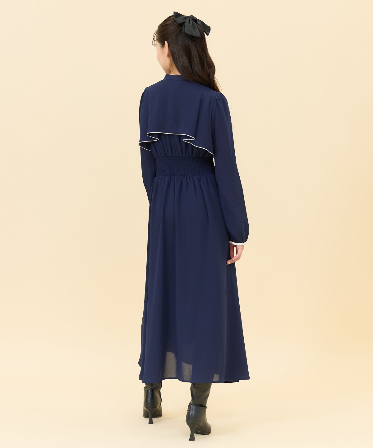 REDYAZEL「バイカラーメロウデザインワンピース」|ワンピース|