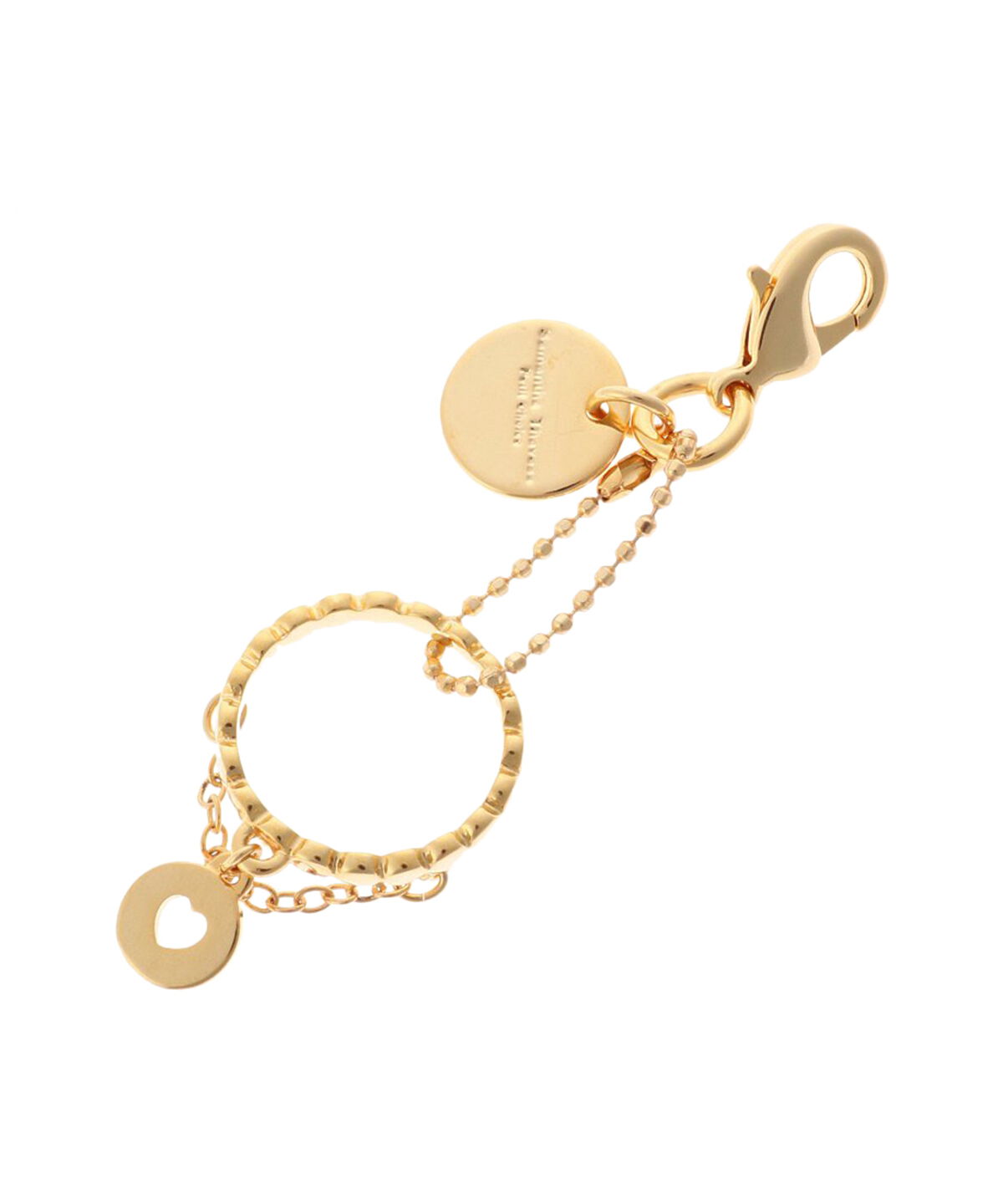 Samantha Thavasa Petit Choice「リングモチーフファスナーチャーム ハート」|チャーム・キーホルダー|ゴールド