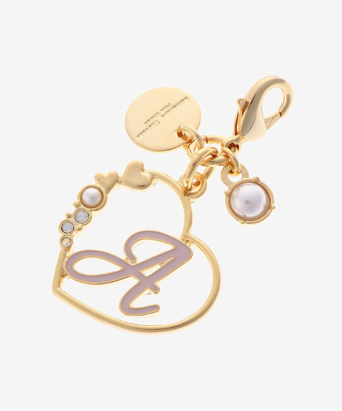 Samantha Thavasa Petit Choice「カラーイニシャルファスナーチャーム(A)」|チャーム・キーホルダー|ゴールド