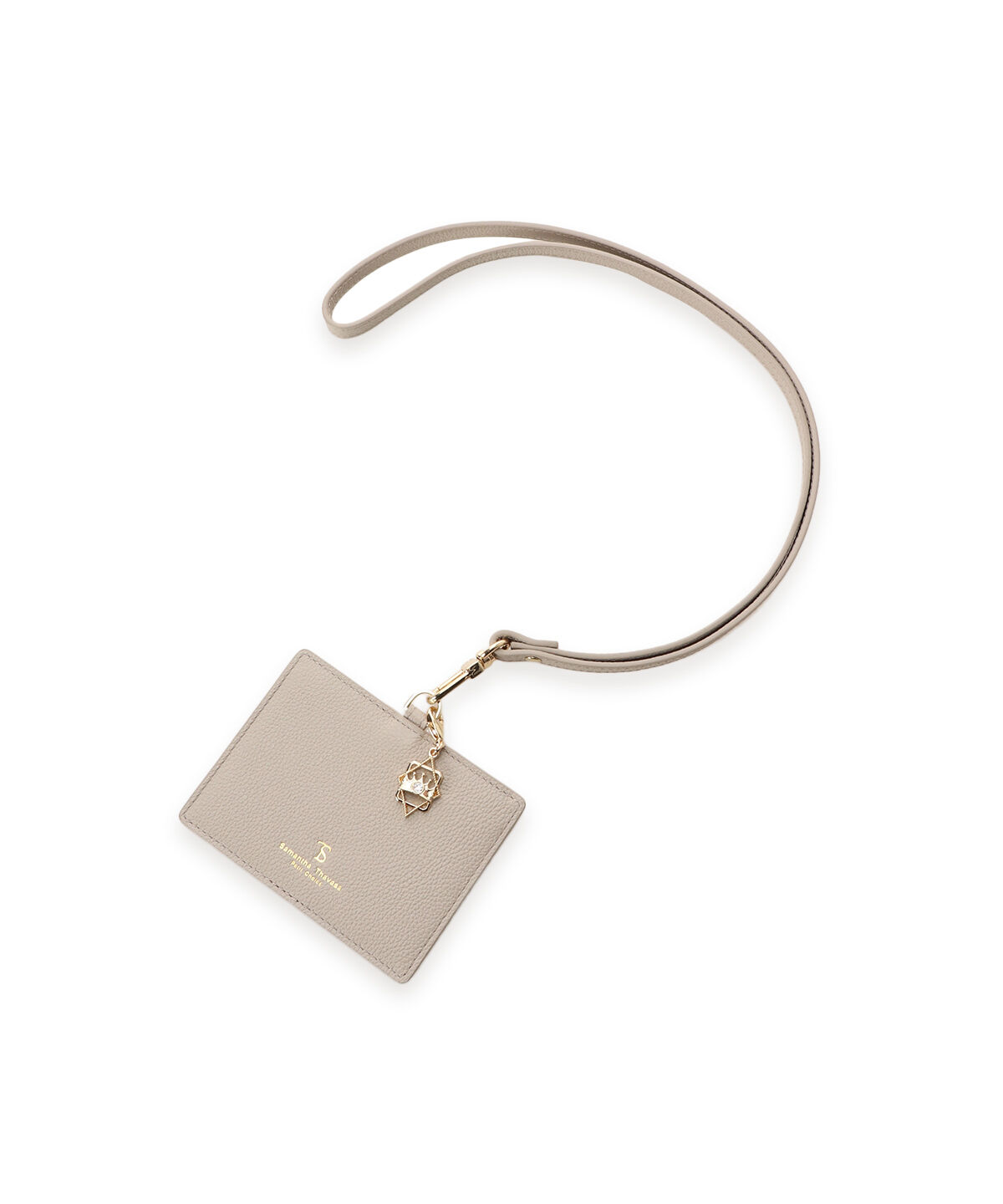 Samantha Thavasa Petit Choice「チャーム付きIDケース」|定期入れ|グレージュ