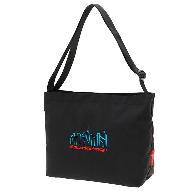 Manhattan Portage「Clearview Shoulder Bag 3D Embroidery Neon」|ショルダー・メッセンジャー|BLK