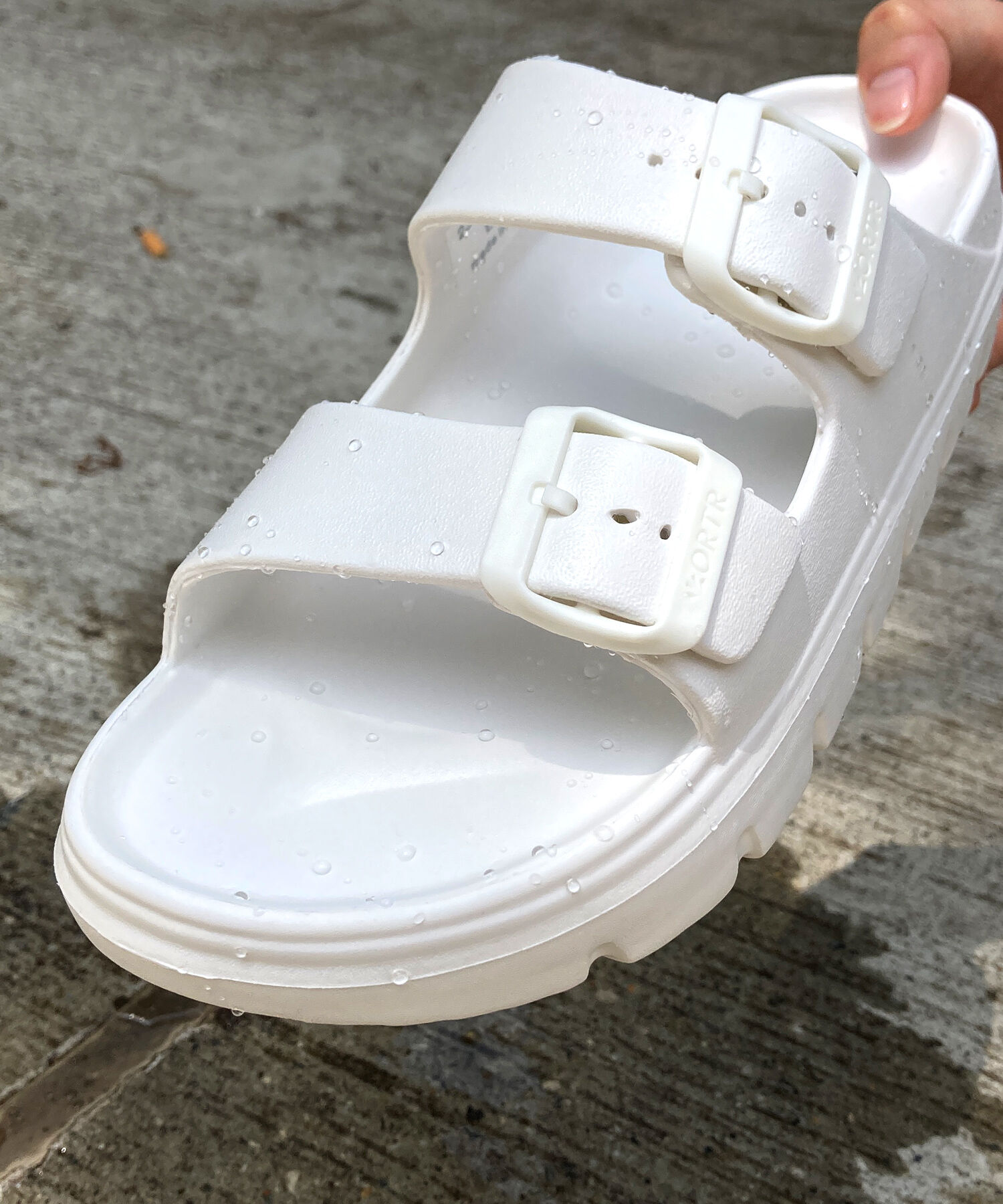 ORiental TRaffic「【リカバリーサンダル】ダブルベルト厚底サンダル/OT3220 軽量 フィット 人気 トレンド 厚底 サンダル」|サンダル|