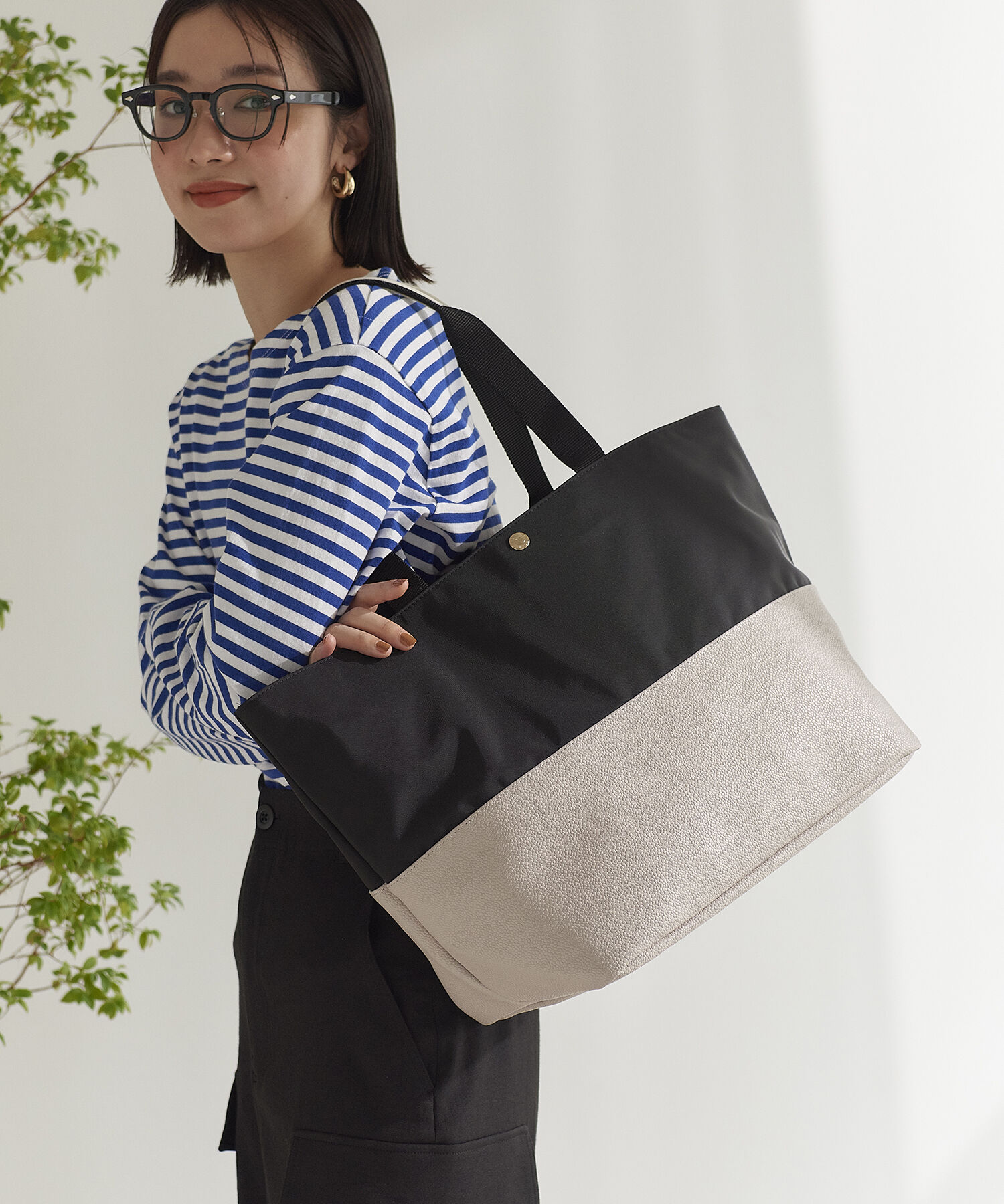 TOPKAPI BREATH「【VERY 10月号掲載】SCOTCH GRAIN スコッチグレイン マザーズバッグ バイカラー ビッグトートバッグ」|トートバッグ|