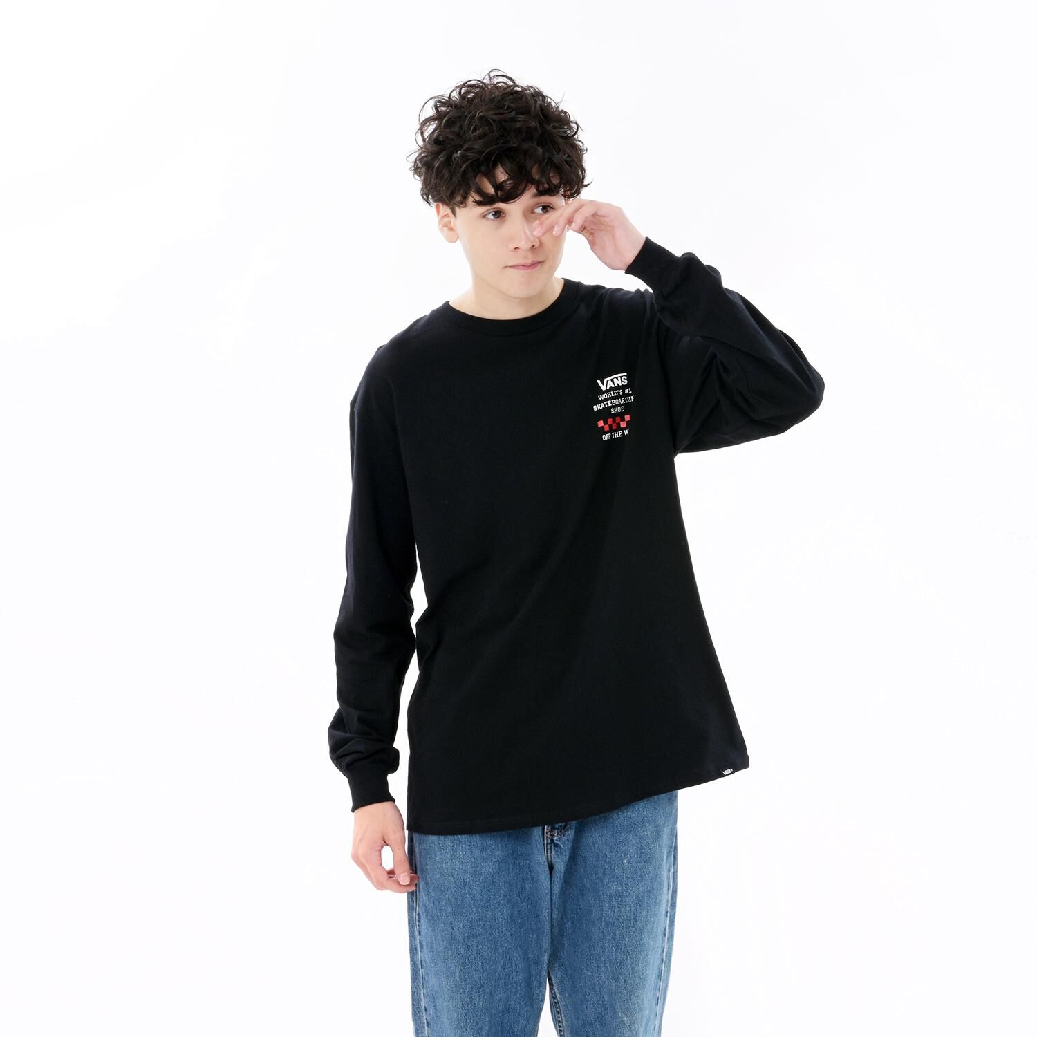 VANS「【VANSｱﾊﾟﾚﾙ(WJ)】M World N1 Shoe L TEE」|Tシャツ・カットソー|ブラック