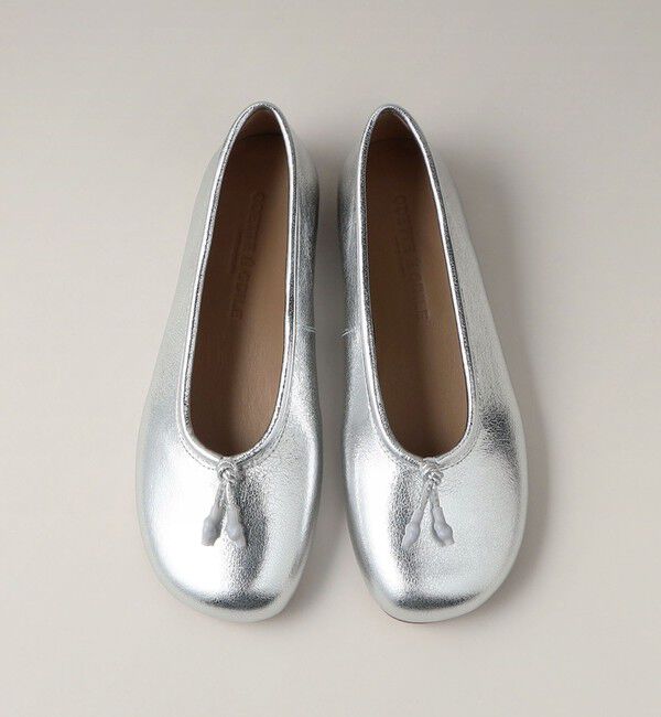 ODETTE E ODILE「オブリークバレエ フラット10&uarr;」|バレエシューズ|SILVER