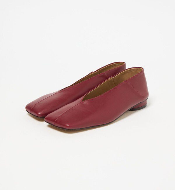 ODETTE E ODILE「オブリークスクエアトゥフラット15&darr;&uarr;」|パンプス|