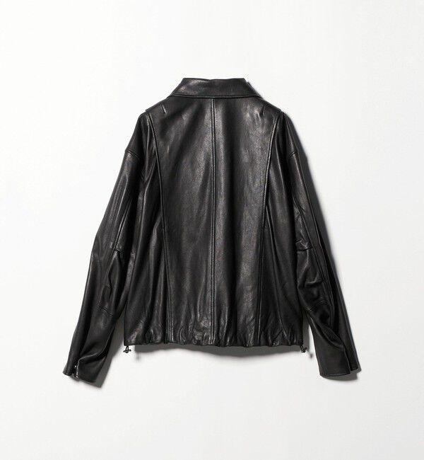 ASTRAET「＜ASTRAET＞スソゴム ラムレザー ジップブルゾン UNISEX」|ブルゾン・スタジャン|