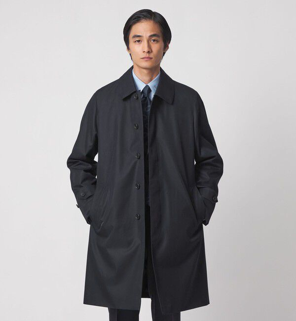 UNITED ARROWS ステンカラーコート ブラック UNITED ARROWS MANTECO ステンカラー コート BLACK （BLACK