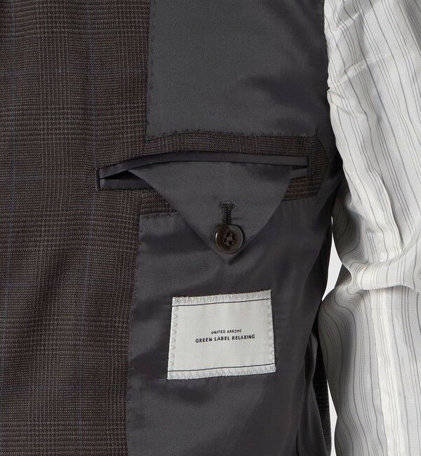 UNITED ARROWS green label relaxing「REDA グレンチェック 3B HXD スーツジャケット」|スーツ|