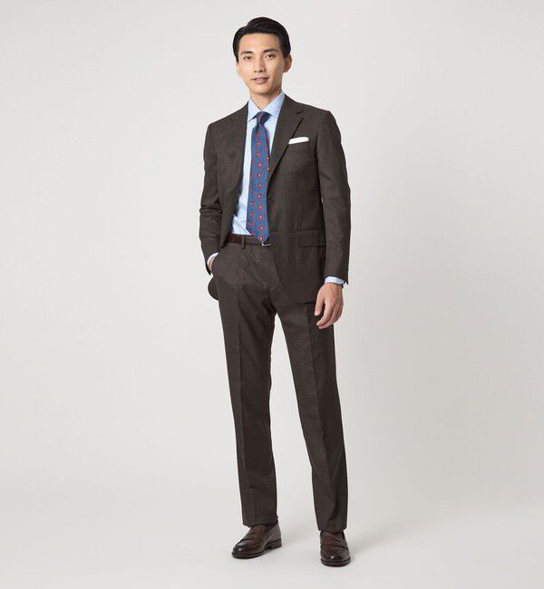 UNITED ARROWS green label relaxing「REDA グレンチェック HX 1プリーツ スーツパンツ」|スーツ|