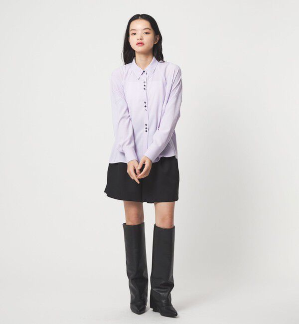 EMMEL REFINES「＜EMMEL REFINES＞EM V/ポプリン オーバー シャツ」|シャツ・ブラウス|