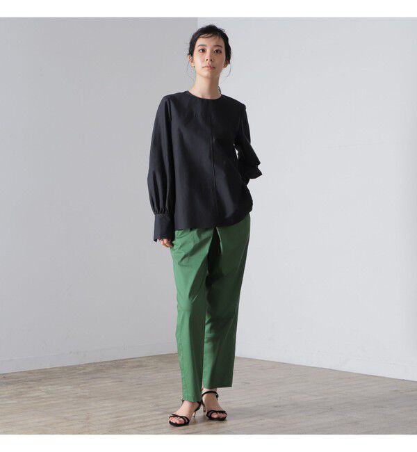 Demi-Luxe BEAMS 「AK+1 / シルクコットン ブラウス」|シャツ・ブラウス|