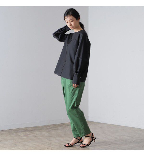 Demi-Luxe BEAMS 「AK+1 / シルクコットン ブラウス」|シャツ・ブラウス|