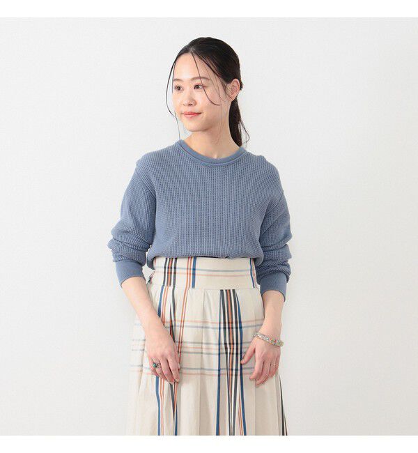 BEAMSBOY「コットン サーマル クルーネック ロングスリーブ Tシャツ」|Tシャツ・カットソー|