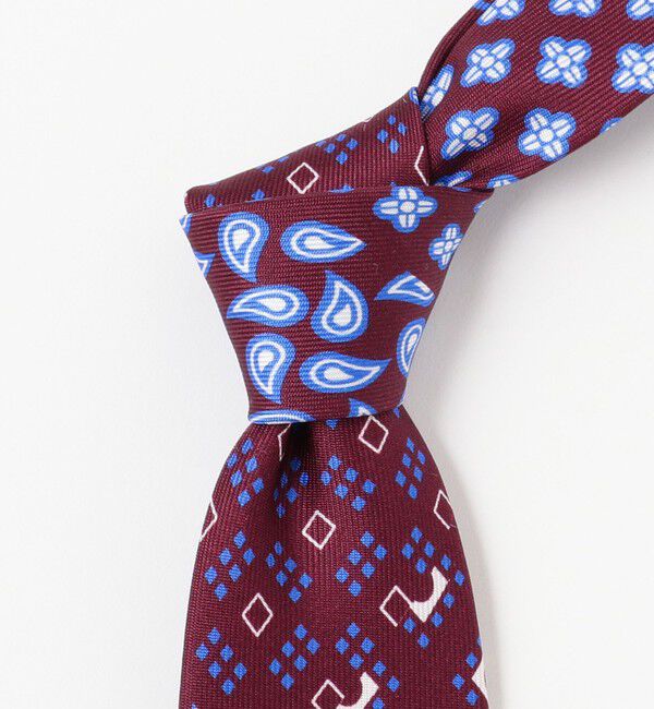 BEAMS PLUS「BEAMS PLUS / Silk Tie Paisley*Geometric Print」|ネクタイ・蝶ネクタイ|