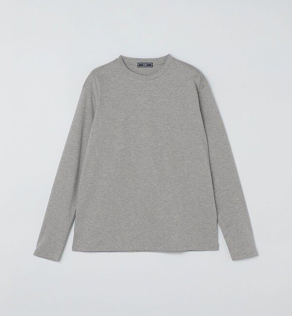 SHIPS「SHIPS: I Cotoni di Albini クルーネック ロングスリーブ Tシャツ」|Tシャツ・カットソー|グレー