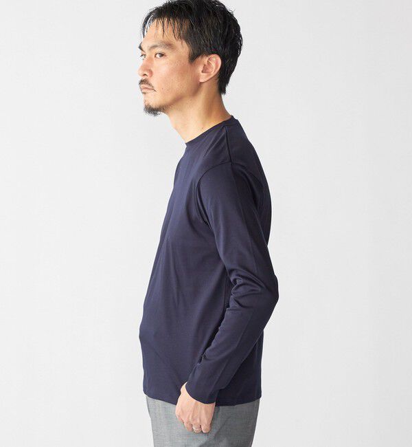SHIPS「SHIPS: I Cotoni di Albini クルーネック ロングスリーブ Tシャツ」|Tシャツ・カットソー|