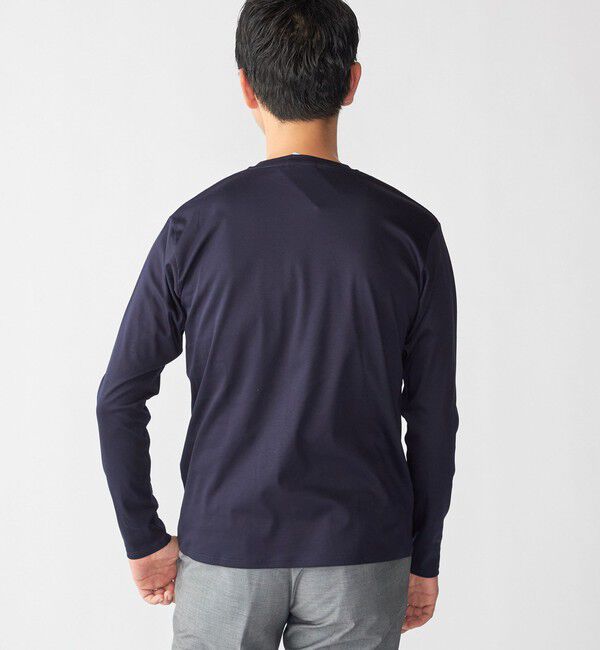 SHIPS「SHIPS: I Cotoni di Albini クルーネック ロングスリーブ Tシャツ」|Tシャツ・カットソー|