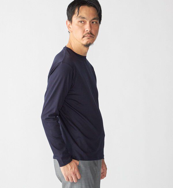 SHIPS「SHIPS: I Cotoni di Albini クルーネック ロングスリーブ Tシャツ」|Tシャツ・カットソー|