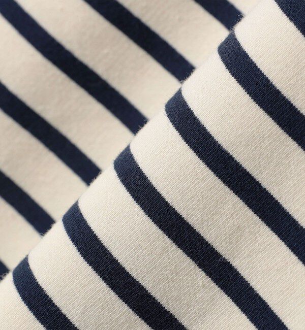 SHIPS Colors 「SHIPS Colors:ミニ裏毛 ボーダー フレアスリーブ トップス」|Tシャツ・カットソー|