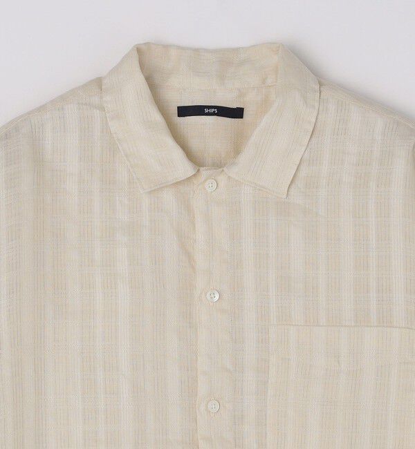 SHIPS「SHIPS: ラミー ドビー ウィークエンド ロングスリーブ シャツ」|シャツ・ブラウス|