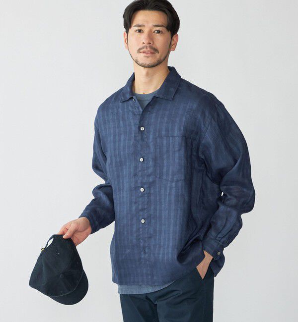 SHIPS「SHIPS: ラミー ドビー ウィークエンド ロングスリーブ シャツ」|シャツ・ブラウス|