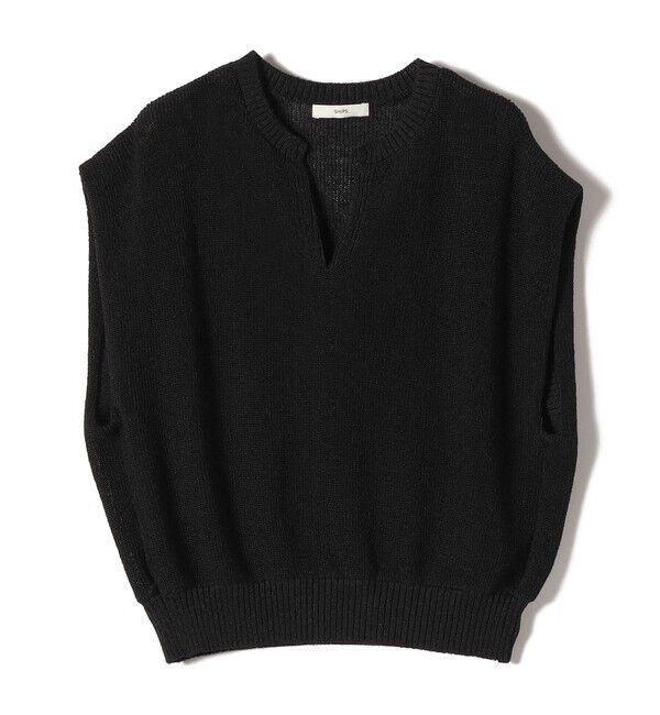 SHIPS for women「〈手洗い可能〉ポリエステル 麻 スキッパー プルオーバー」|プルオーバー|