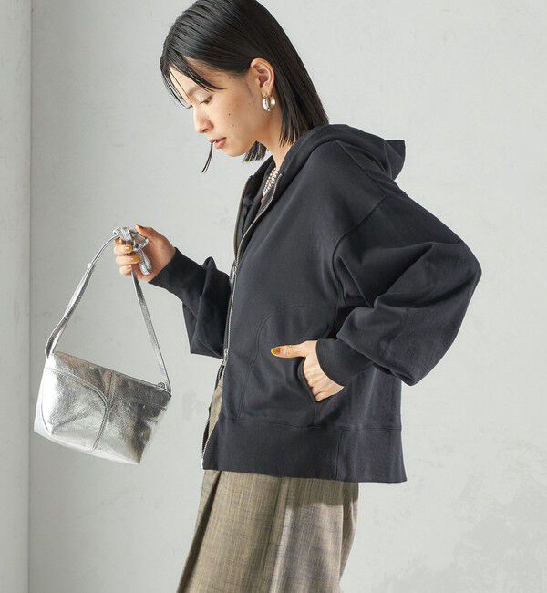 SHIPS for women「ミニ 裏毛 ジップ アップ フーディ」|パーカー|