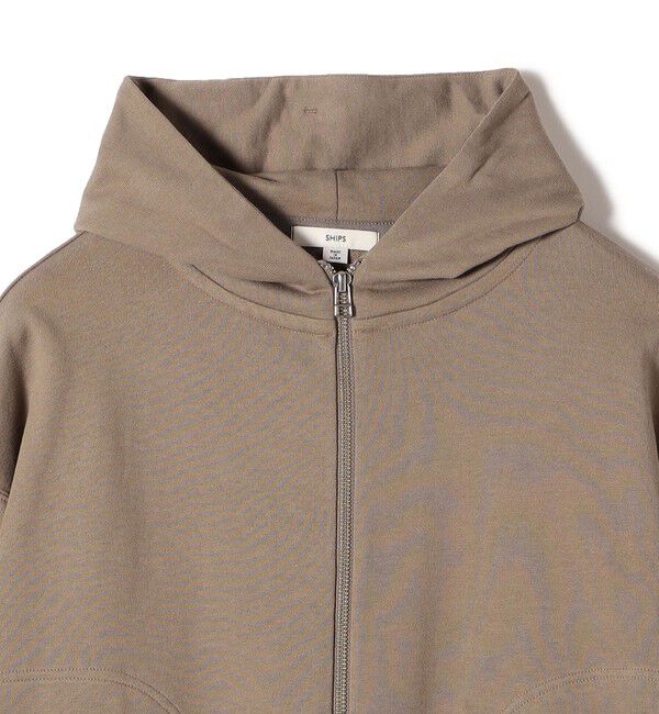 SHIPS for women「ミニ 裏毛 ジップ アップ フーディ」|パーカー|