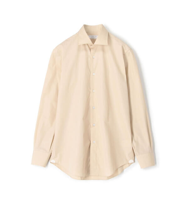 TOMORROWLAND MENS「120/2スーピマコットンブロード ワイドスプレッドカラーシャツ」|シャツ・ブラウス|43 ベージュ