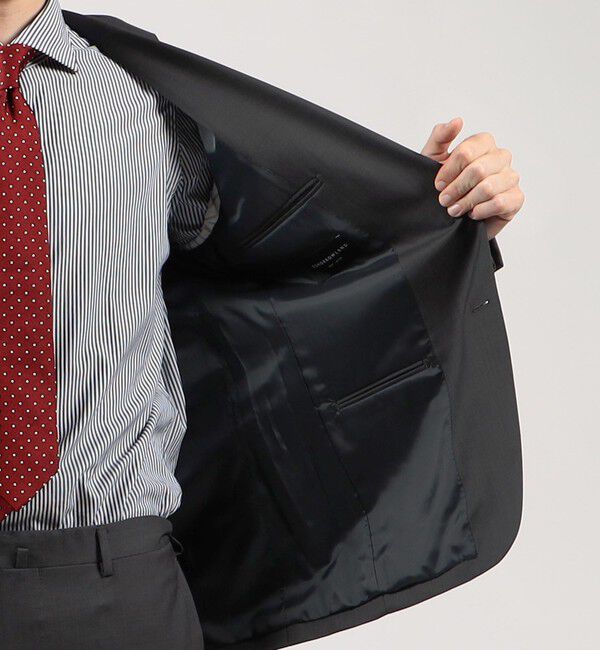 TOMORROWLAND MENS「Super100'sウールシャークスキン シングルブレステッド2Bジャケット」|テーラードジャケット|