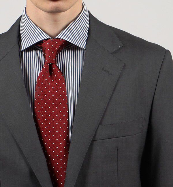 TOMORROWLAND MENS「Super100'sウールシャークスキン シングルブレステッド2Bジャケット」|テーラードジャケット|