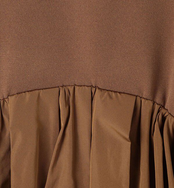 DES PRES「マイクシルクタフタ ウエストギャザーワンピース」|ワンピース|