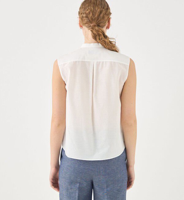 TOMORROWLAND collection「メイズエンブロイダリー バンドカラーブラウス」|シャツ・ブラウス|