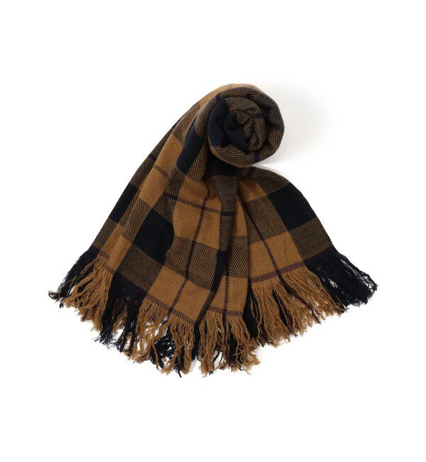 TOMORROWLAND GOODS「denis colomb チェック ストール」|ストール|46 ブラウン系