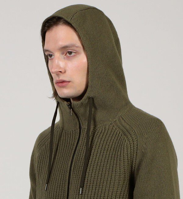 TOMORROWLAND BUYING WEAR「HERNO フーデッド ニットブルゾン」|ブルゾン・スタジャン|