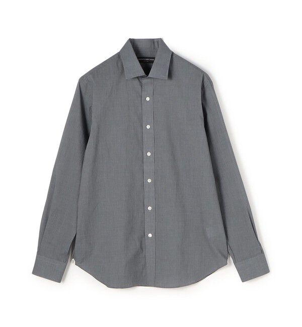 TOMORROWLAND MENS「200/2 コットンシアサッカー ショートポイント ワイドスプレッド シャツ」|シャツ・ブラウス|18 グレー系