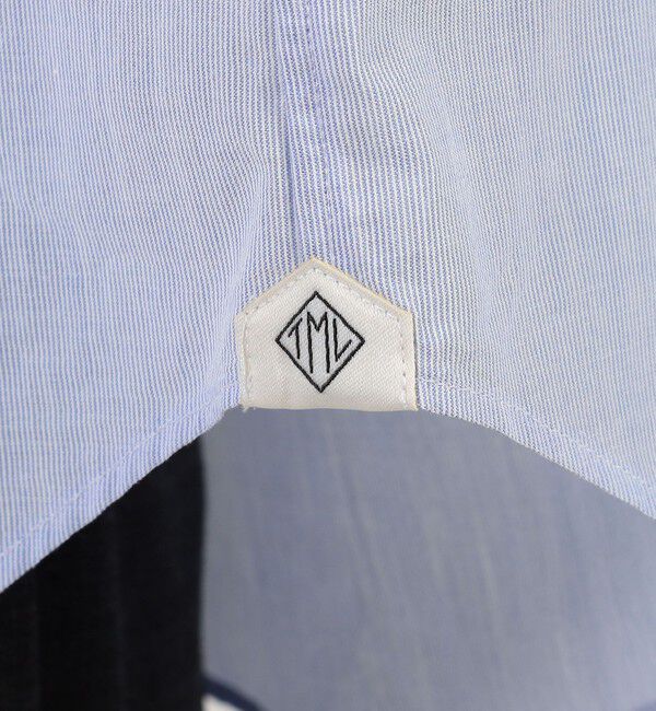 TOMORROWLAND MENS「200/2 コットンシアサッカー ショートポイント ワイドスプレッド シャツ」|シャツ・ブラウス|