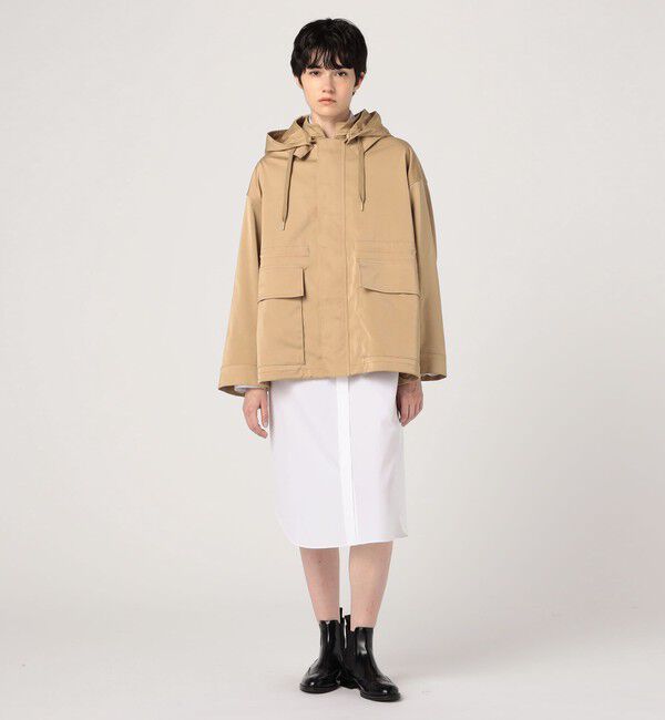 MACPHEE「ダブルサテン フーディーブルゾン」|ブルゾン・スタジャン|