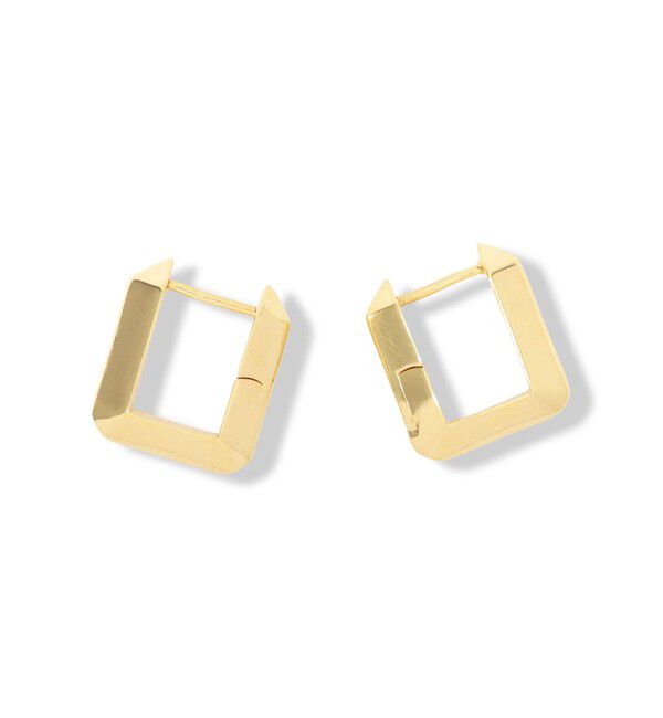 TOMORROWLAND GOODS「FERSERA スクエアピアス」|ピアス|91 ゴールド