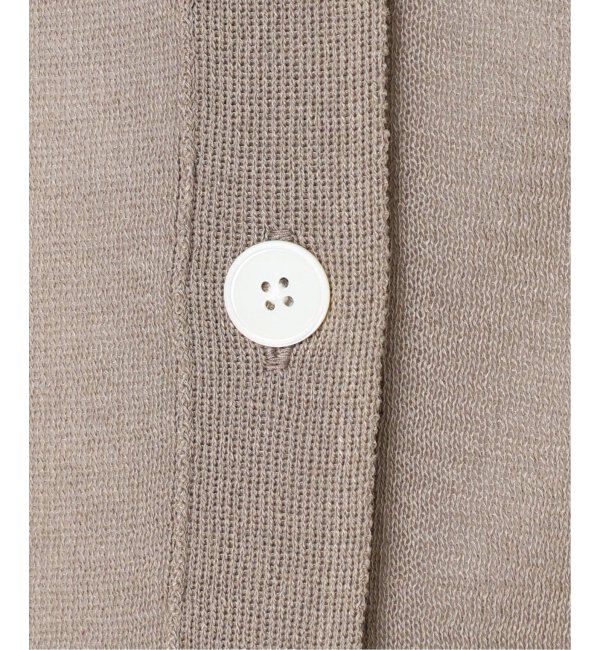 SLOBE IENA「《追加2》リネン混シアーカーディガン」|カーディガン|