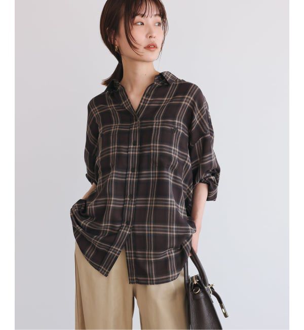 追加》ビエラチェックルーズシャツ（SLOBE IENA）｜ルミネの