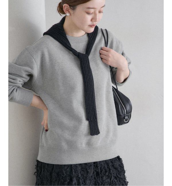 IENA「LOOPWHEELER for LOWERCASE 別注 C/N SWEAT/スウェット」|スウェット・ジャージ|グレーA