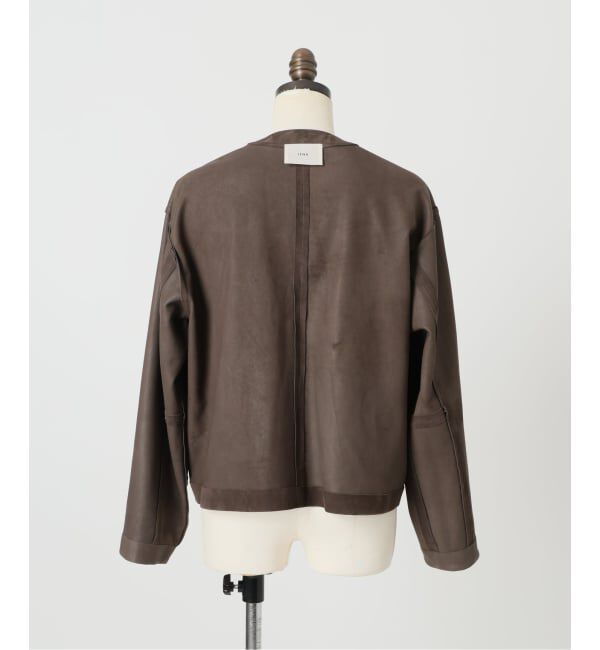IENA「《予約》ラムスエードブルゾン」|ライダースジャケット|