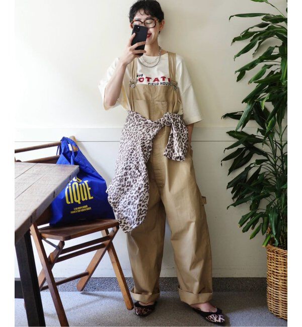 journal standard luxe「コンパクトギャバ オーバーオール」|オールインワン|