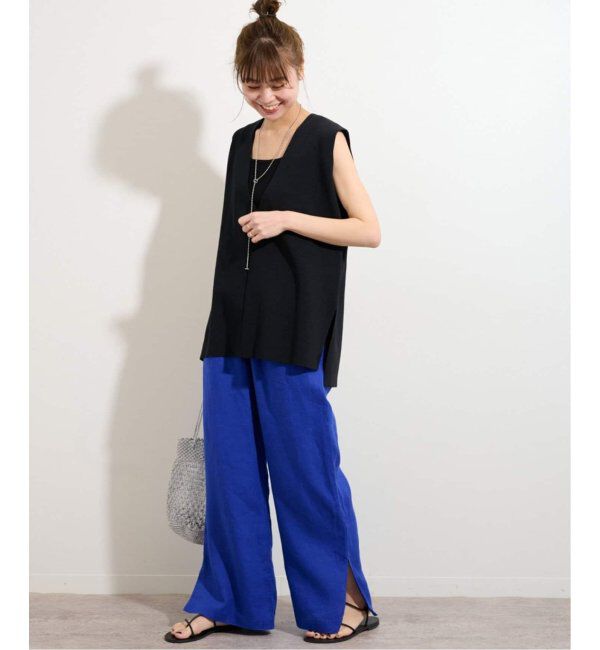 JOURNAL STANDARD relume「《WEB限定追加3》麻スリットイージーパンツ」|その他|