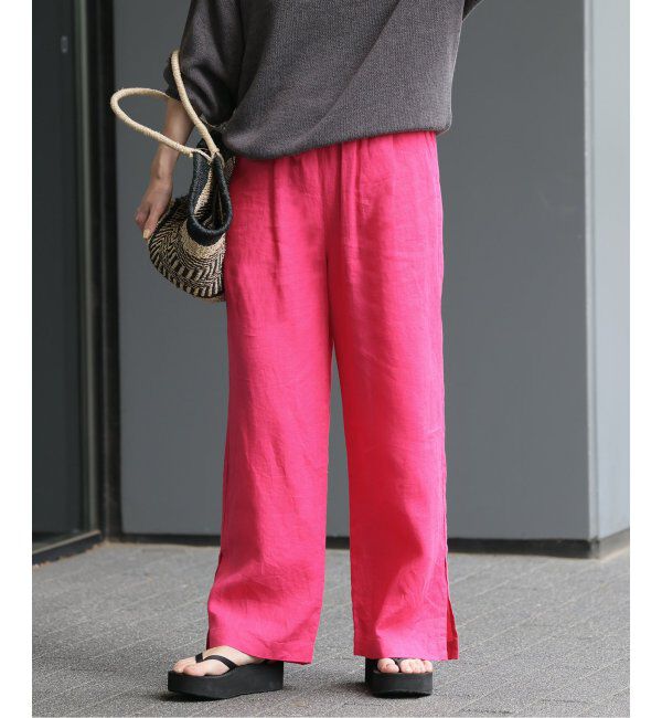 JOURNAL STANDARD relume「《WEB限定追加3》麻スリットイージーパンツ」|その他|